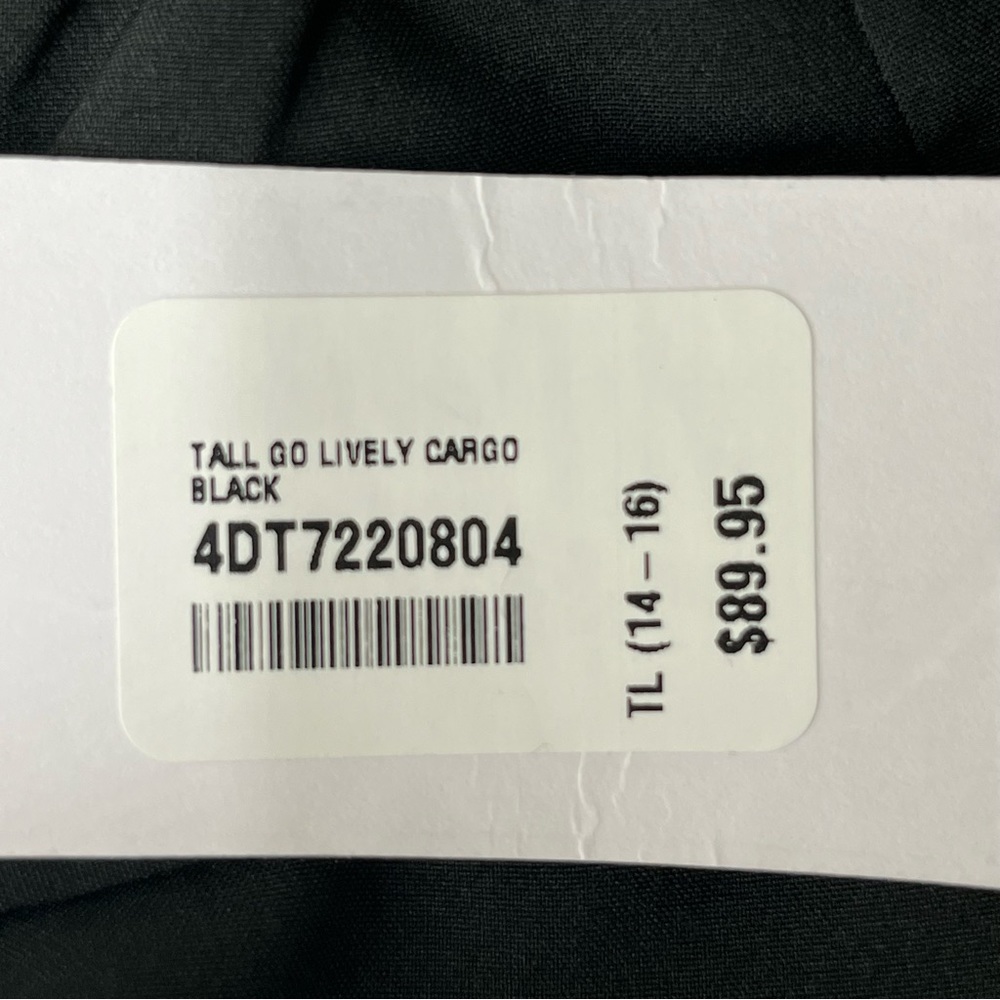 SOFT SURROUNDINGS NWT TALL GO LIVELY CARGO BLACK PANTS TALL LARGE - Picture 5 of 13